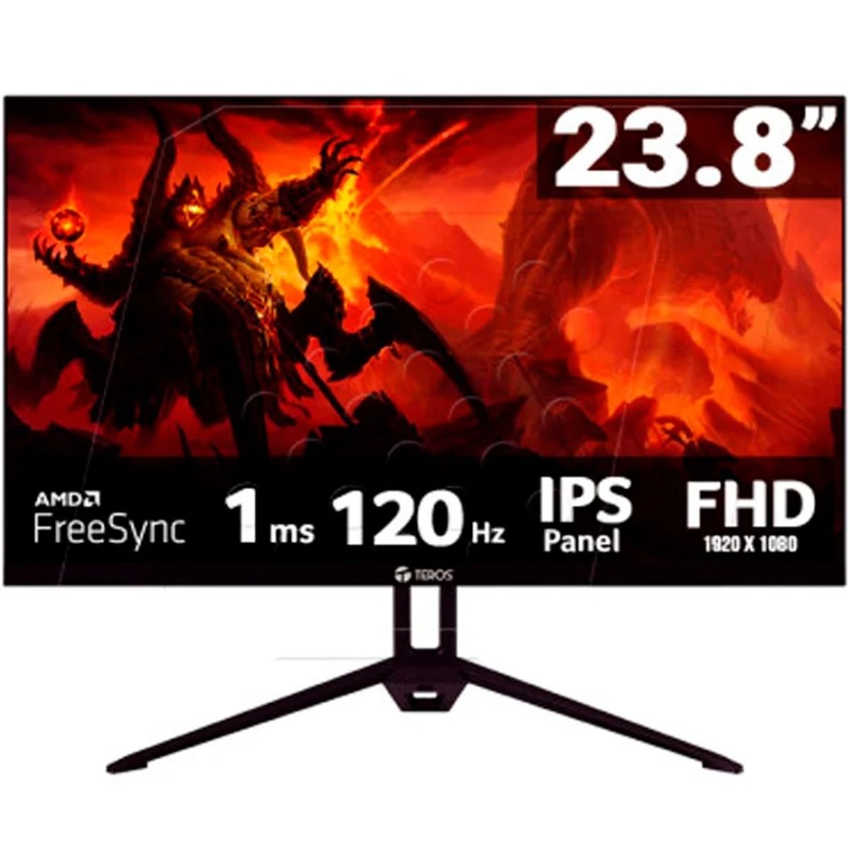 TEROS - MONITOR PLANO TEROS TE-2415S 238 FHD 120HZ IPS HDMI DP