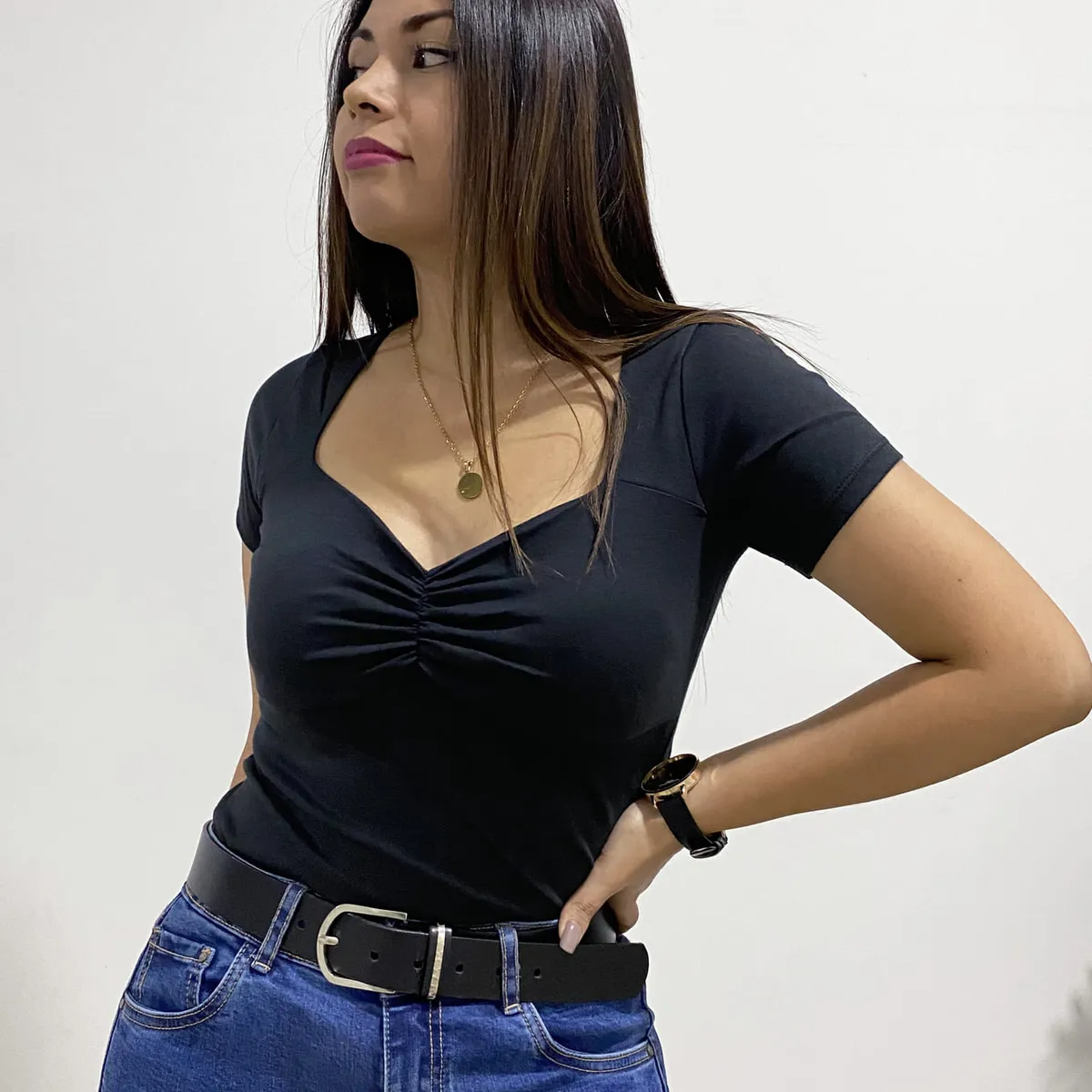 SIDE OF ME - POLO PARA MUJER ESTEFANIA MANGA CORTA