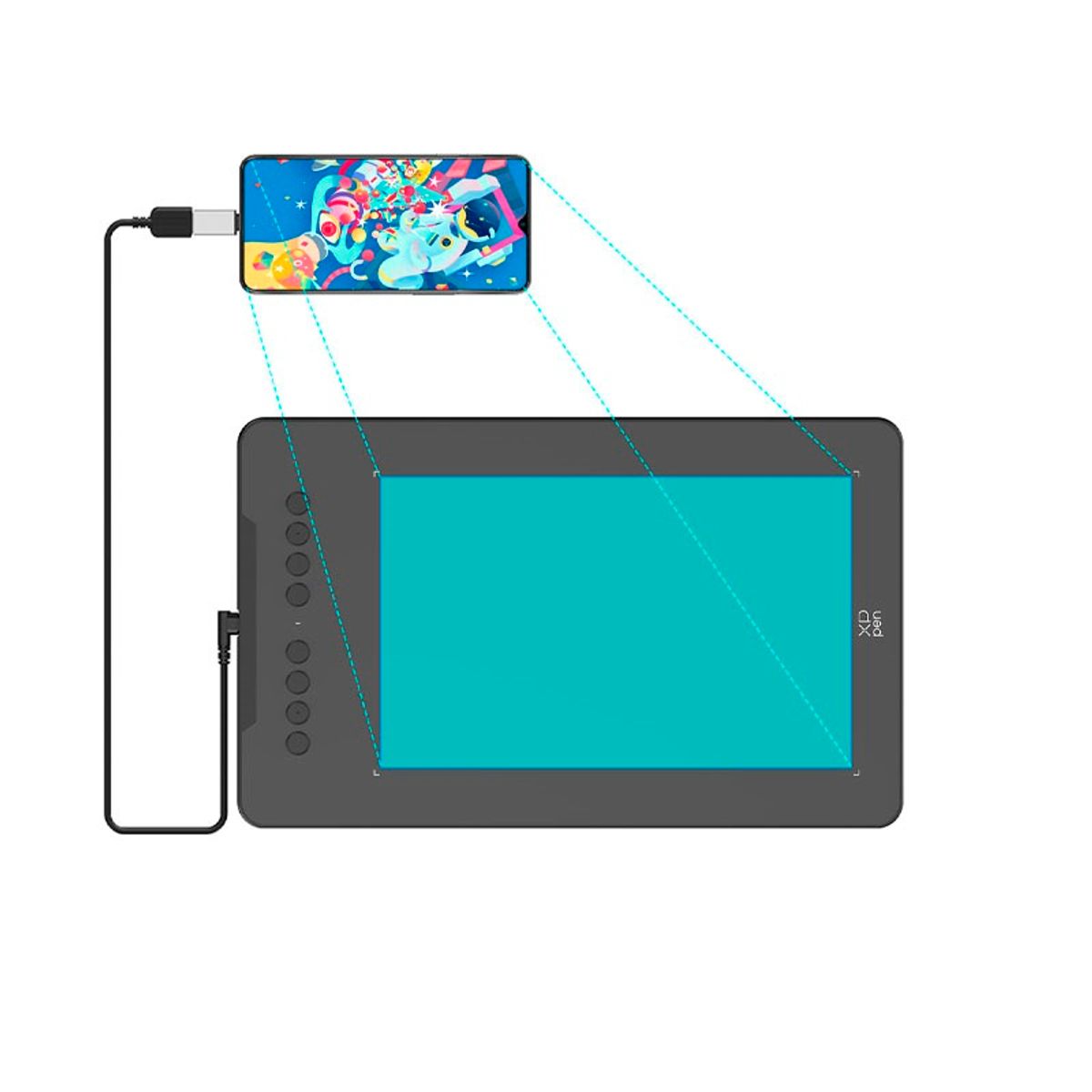 XP PEN - TABLERO GRAFICO XP-PEN DECO 01 V3 NEGRO