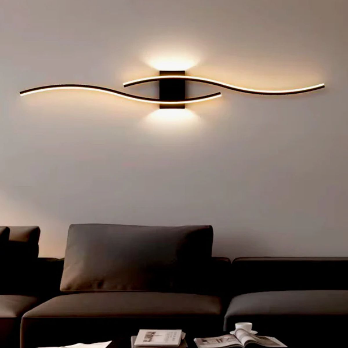 GENERICO - Aplique Lampara de Interior Black Led