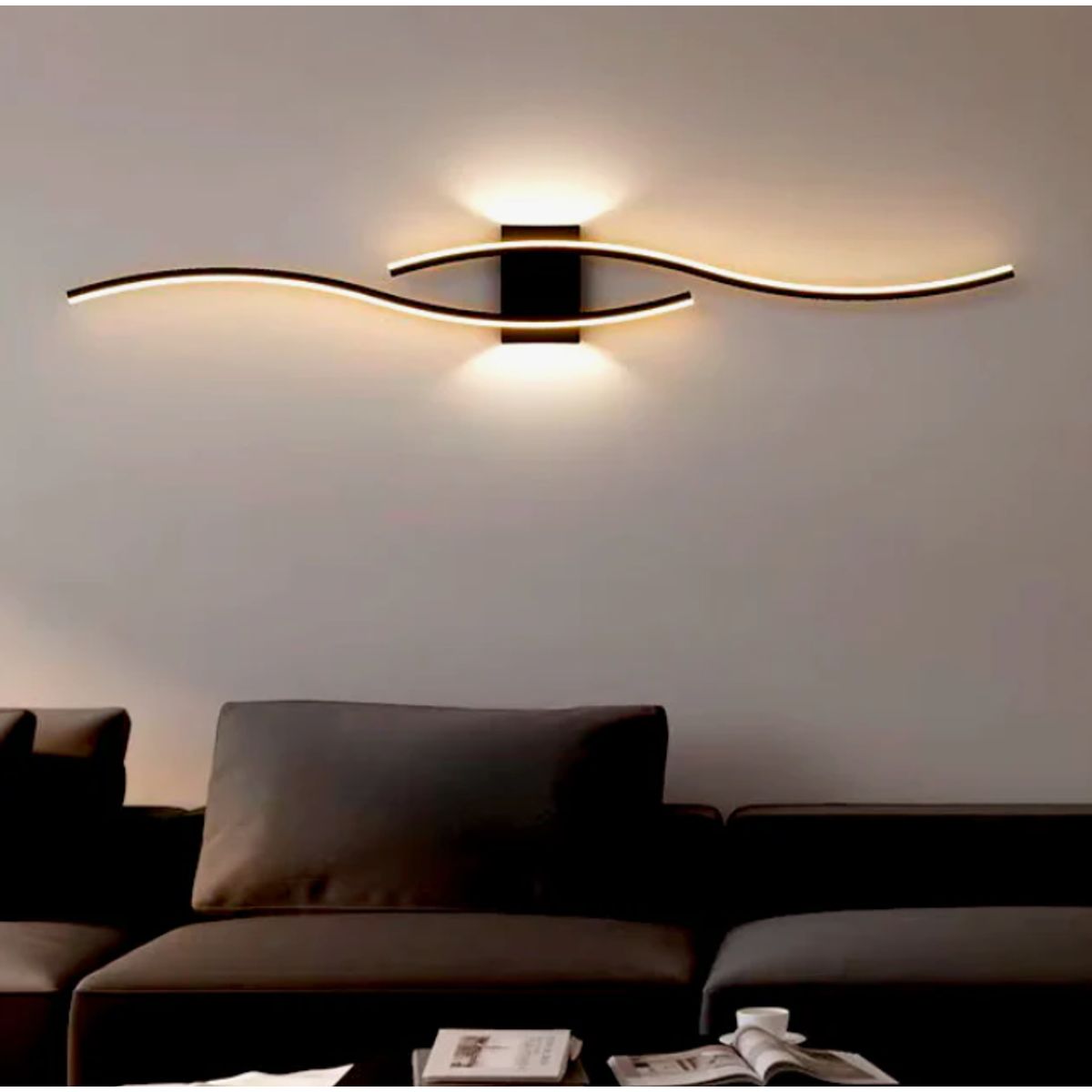 GENERICO - Aplique Lampara de Interior Black Led