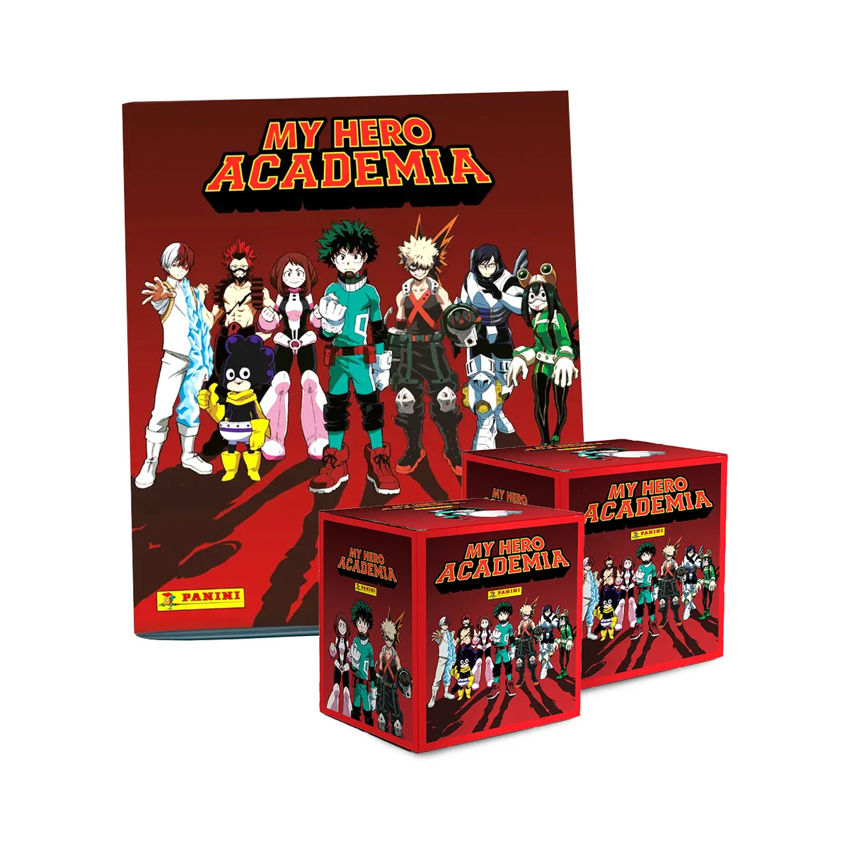 PANINI - ALBUM MY HERO ACADEMIA, ALBUM TAPA BLANDA + 2 PAQUETONES (100 SOBRES)