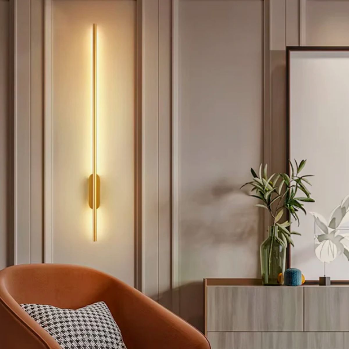 GENERICO - Aplique Lampara de Interior Gold Led