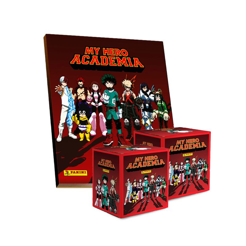 PANINI - ALBUM MY HERO ACADEMIA, ALBUM TAPA DURA + 2 PAQUETONES (100 SOBRES)