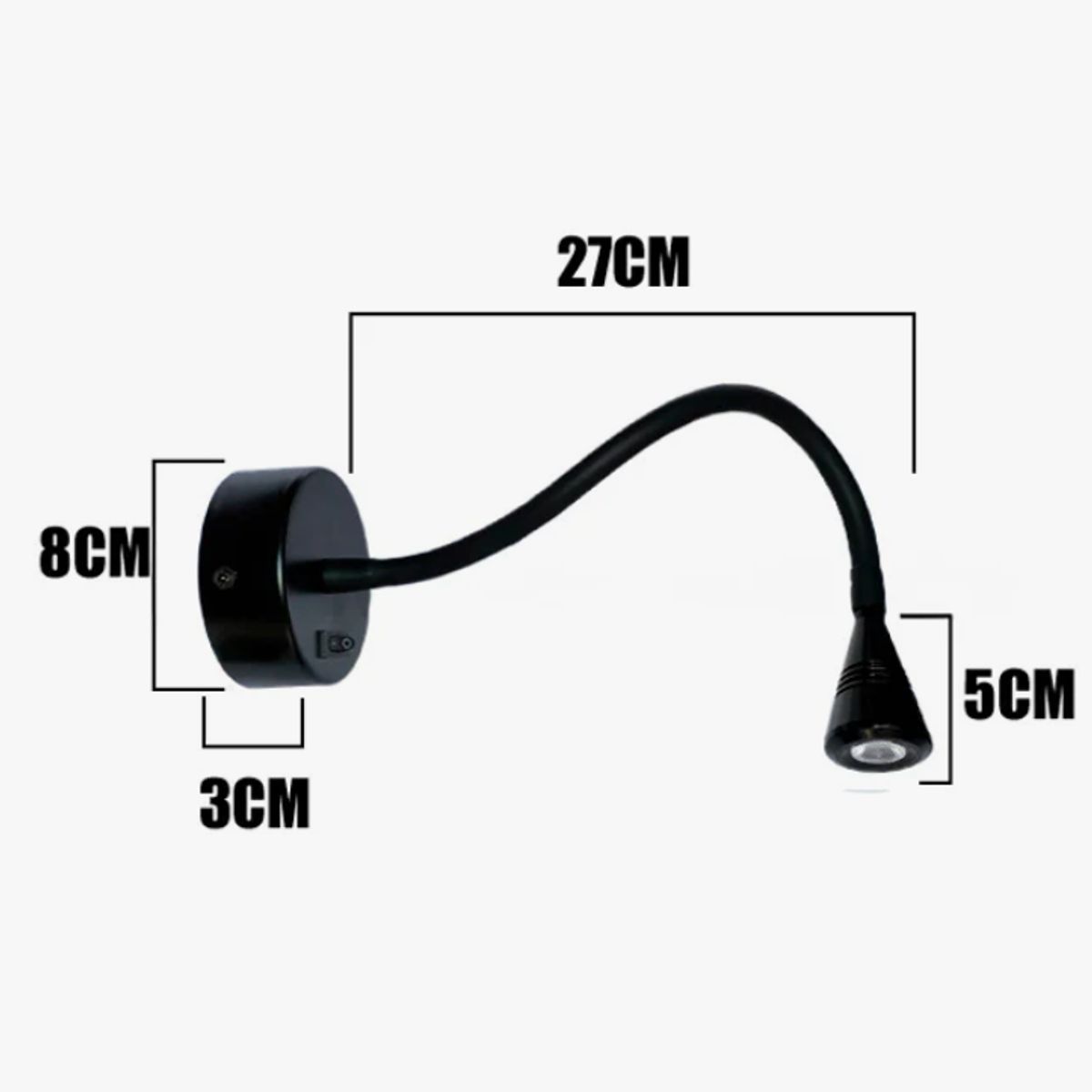 GENERICO - Aplique Lampara de Interior  Black Led