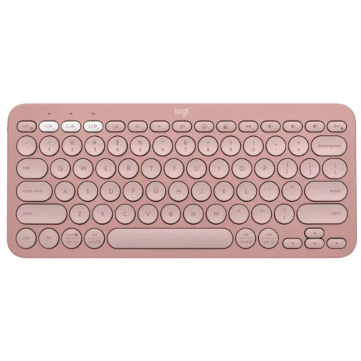 LOGITECH - Teclado Logitech Pebble Keys 2 K380s Bluetooth Multidispositivo Rosado