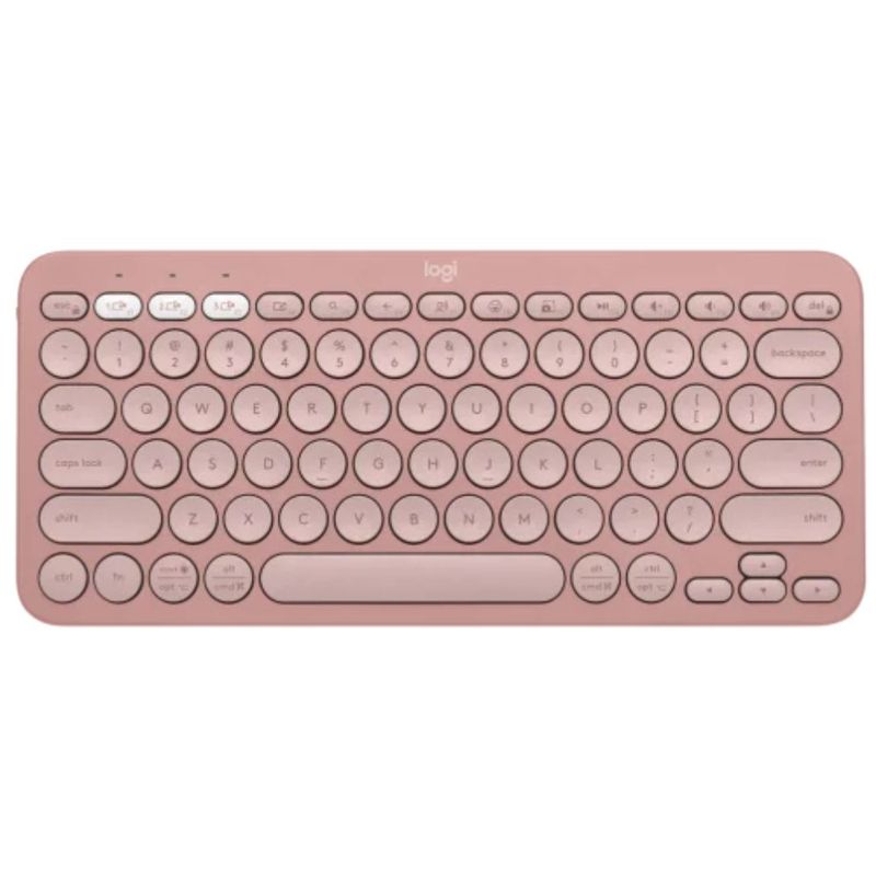 LOGITECH - Teclado Logitech Pebble Keys 2 K380s Bluetooth Multidispositivo Rosado