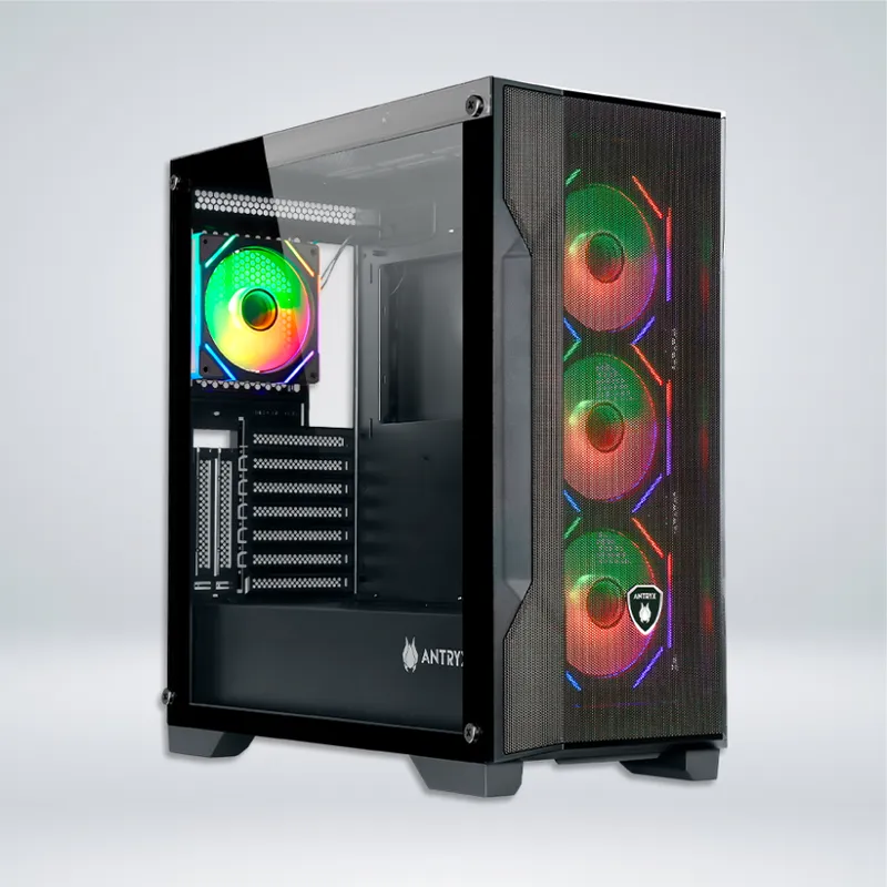 ANTRYX - CASE ANTRYX FX 710U BLACK, INFINITY ARGB FAN X4, USB  TIPO-C