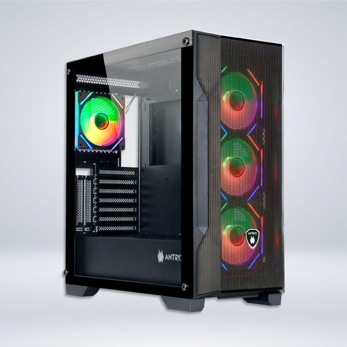 ANTRYX - CASE ANTRYX FX 710U BLACK, INFINITY ARGB FAN X4, USB  TIPO-C