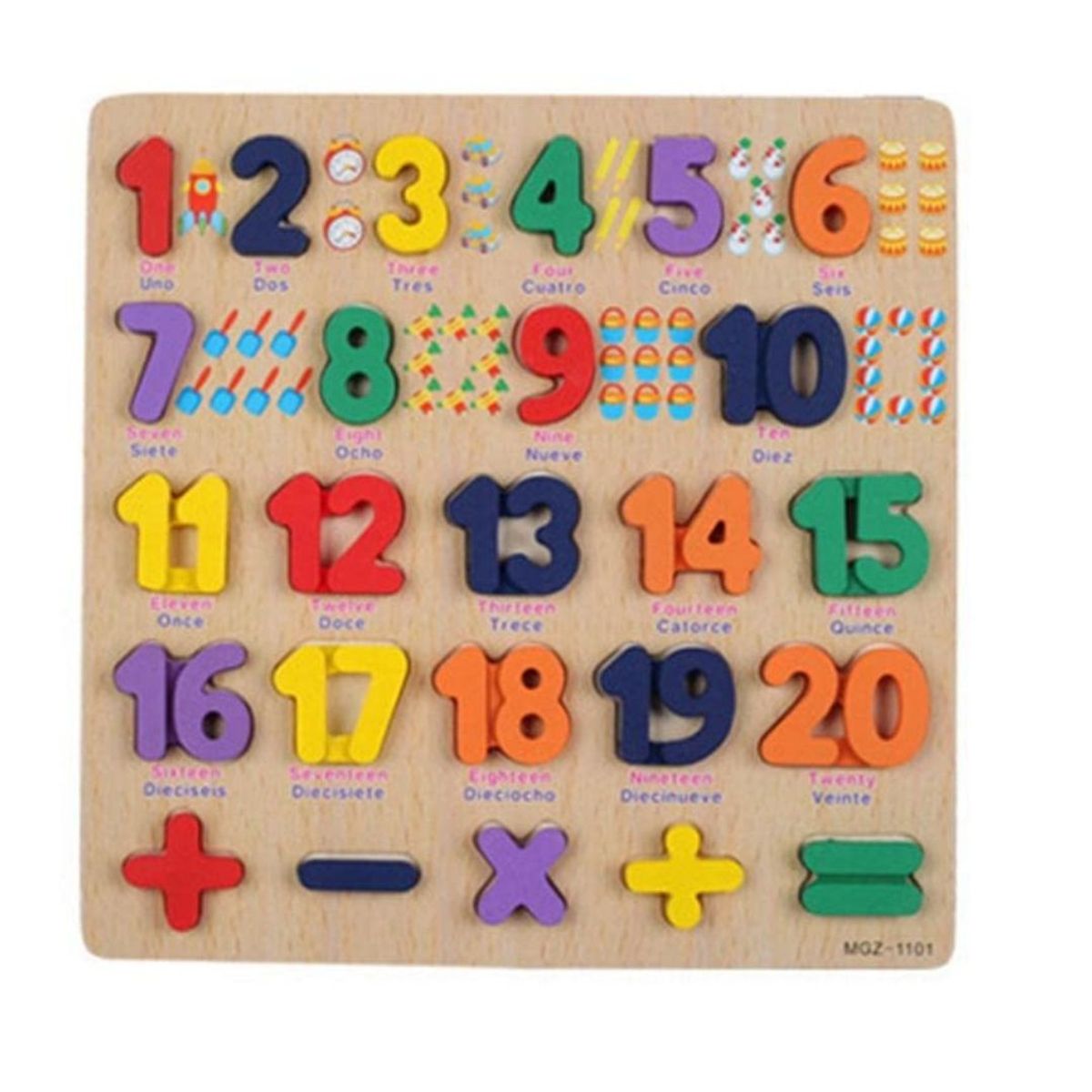 GENERICO - Rompecabeza Didactica De Numeros