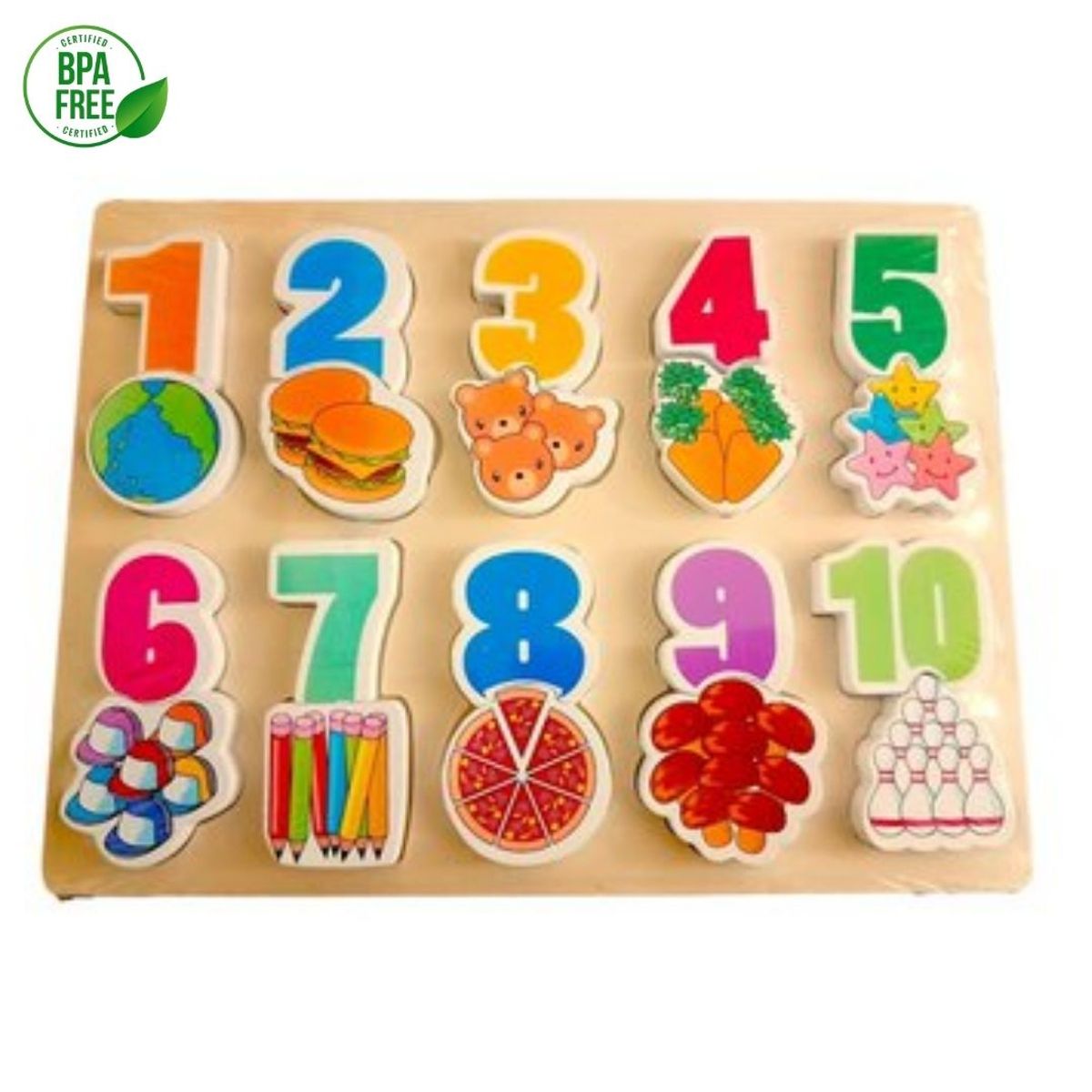 GENERICO - Rompecabeza De Numeros Con Figuras