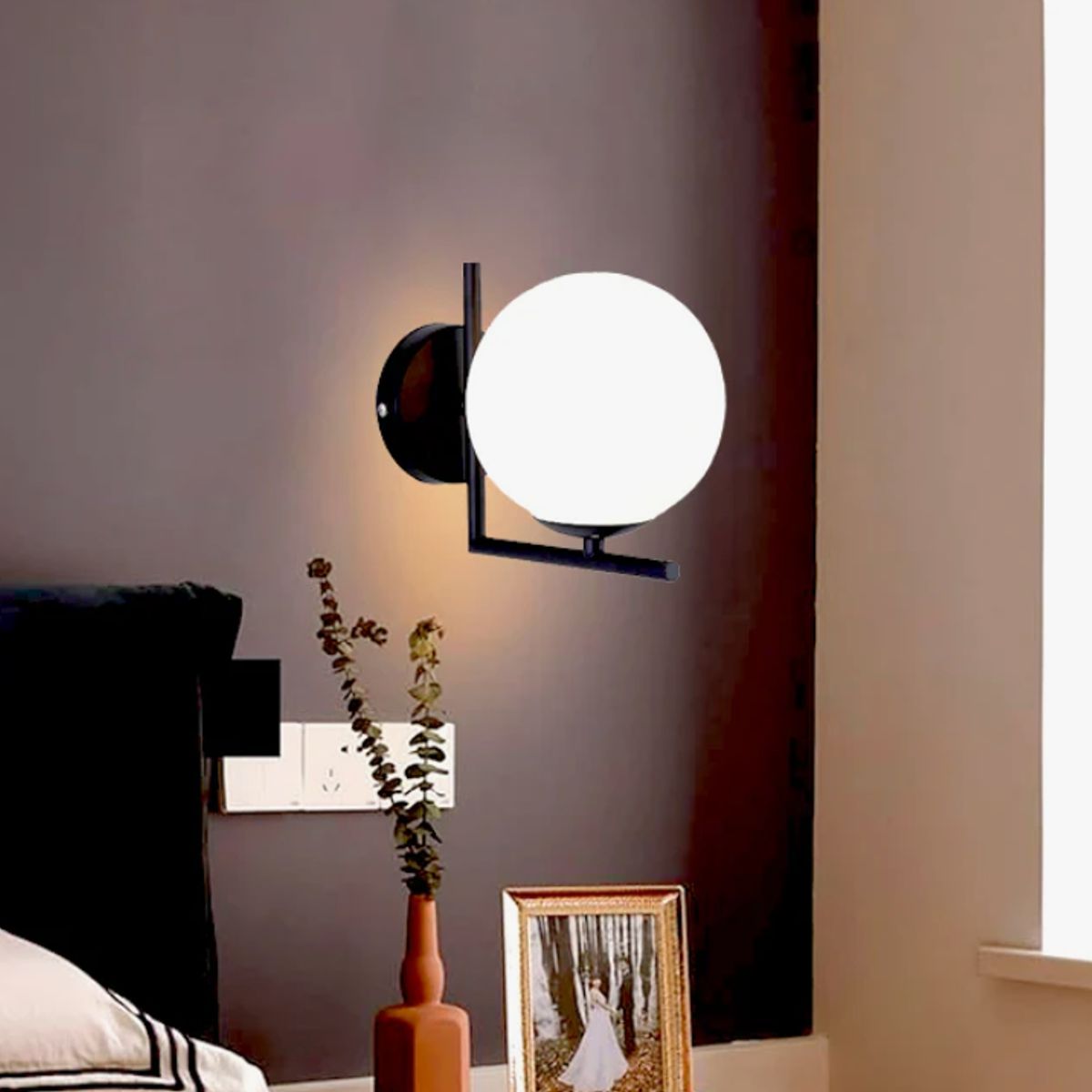 GENERICO - Aplique Lampara de Interior Black Led