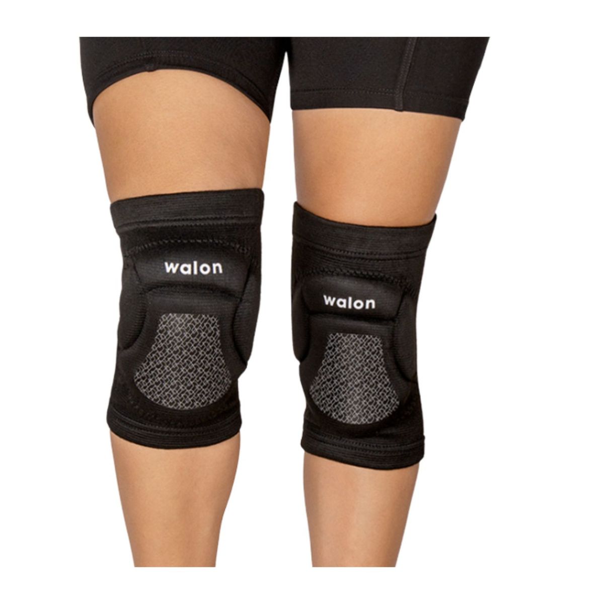 WALON - Rodilleras Voley Walon Cúpula de Gel - Talla S-Negro