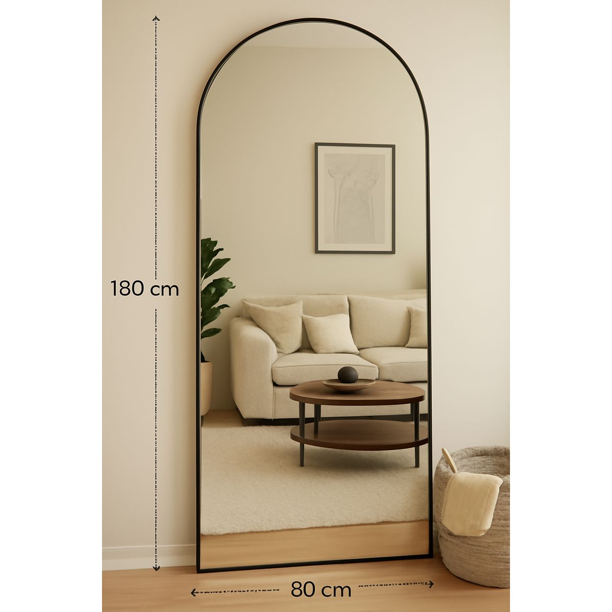 GENERICO - Espejo cuerpo completo Lyra 180cm x 80cm
