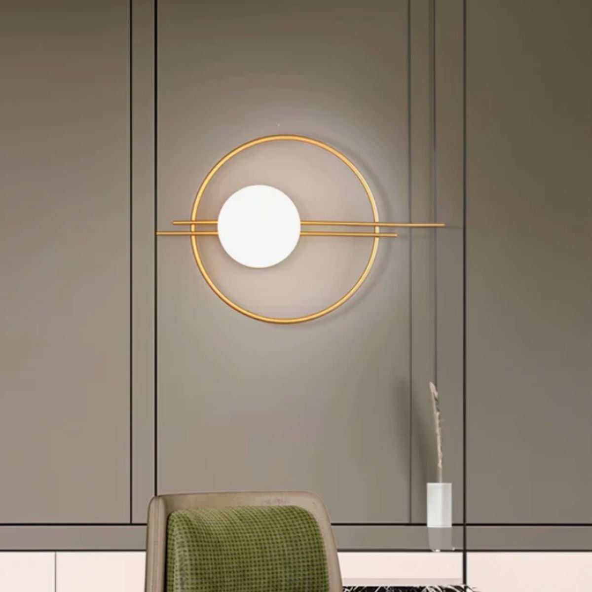 GENERICO - Aplique Lampara de Interior Gold Led