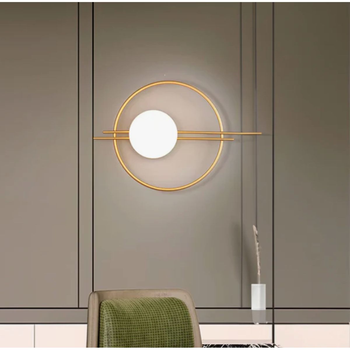 GENERICO - Aplique Lampara de Interior Gold Led