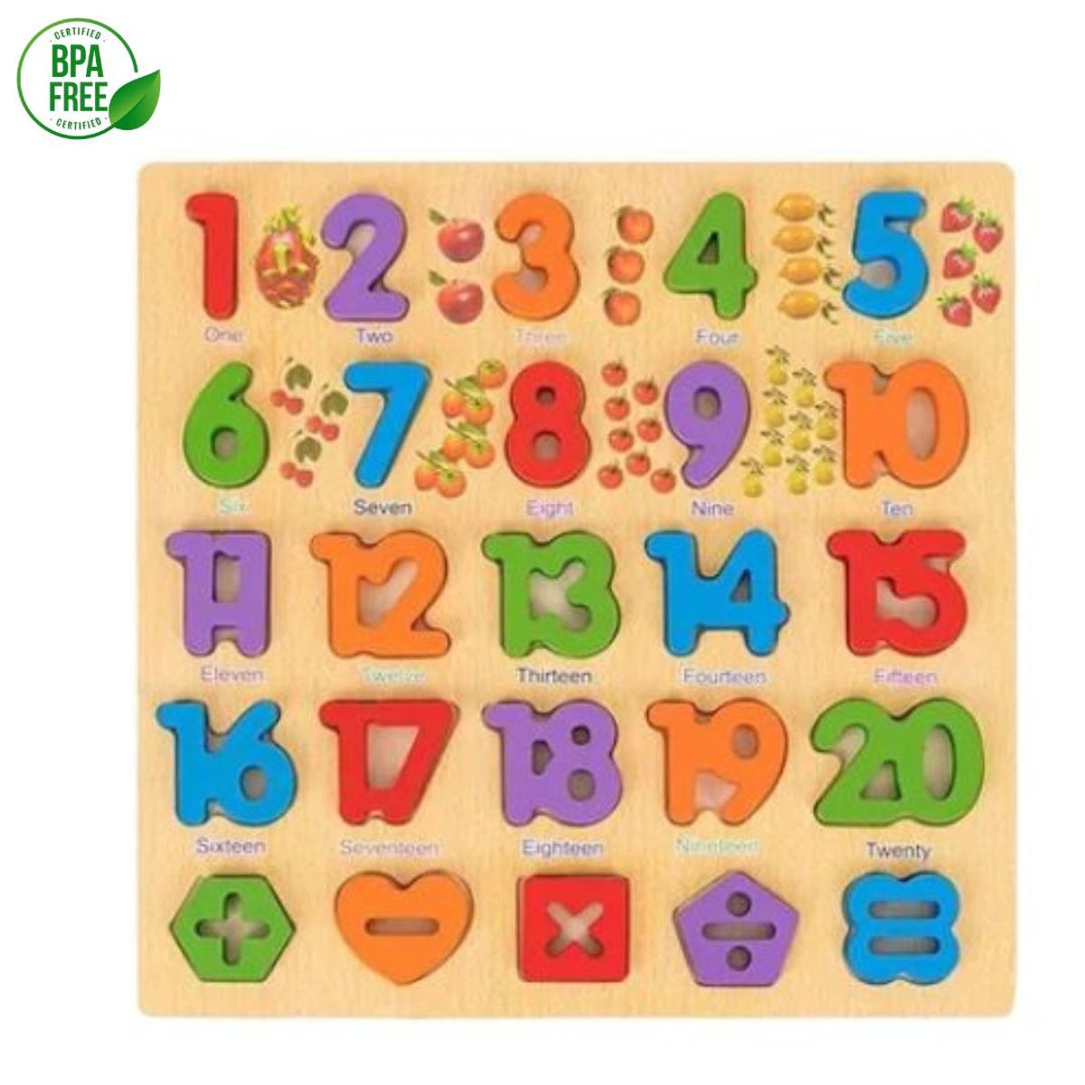 GENERICO - Rompecabeza De Numeros Con Pizarra