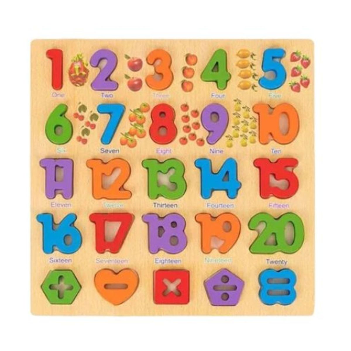 GENERICO - Rompecabeza De Numeros Con Pizarra