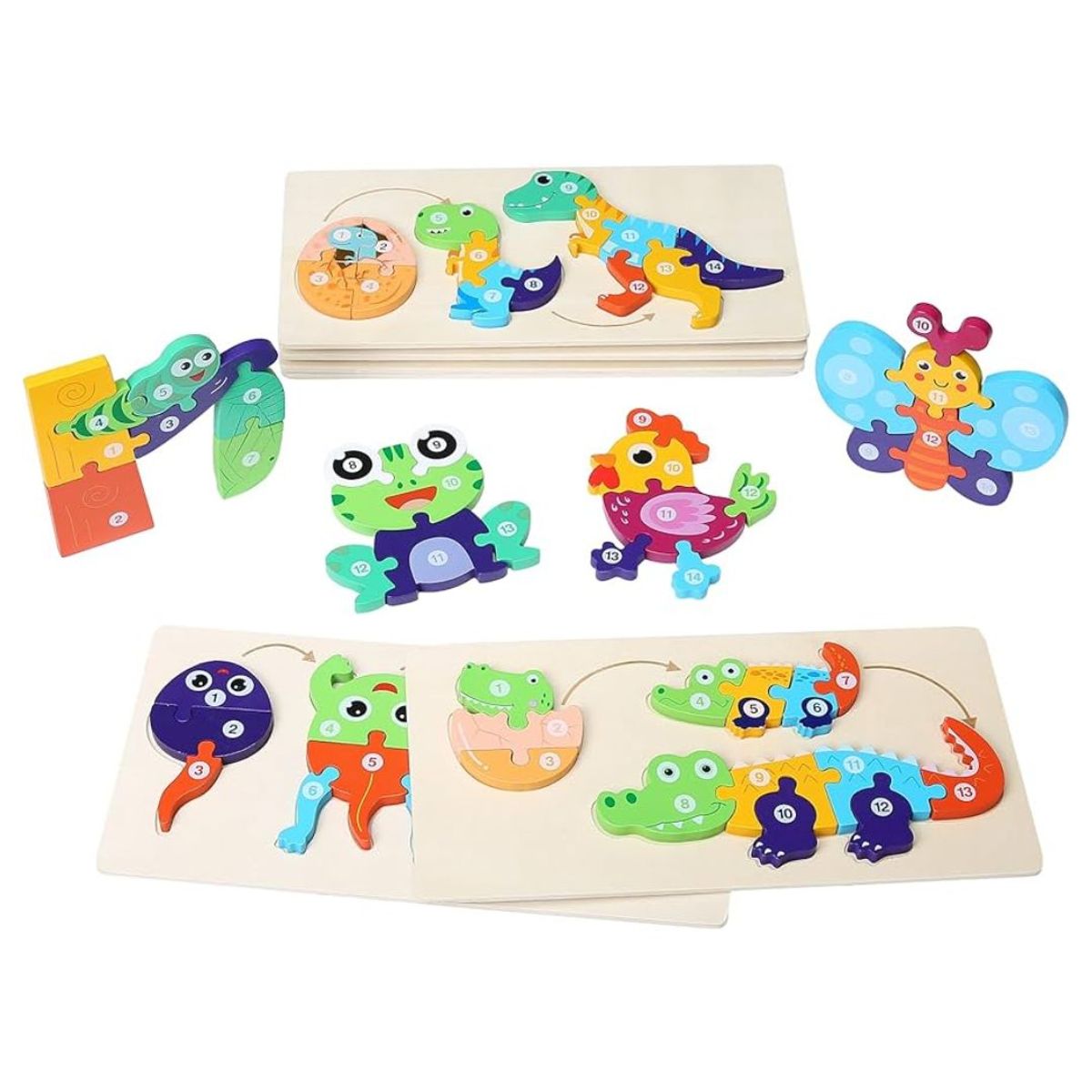 GENERICO - Rompecabeza Educativa Evolutiva De Animalitos