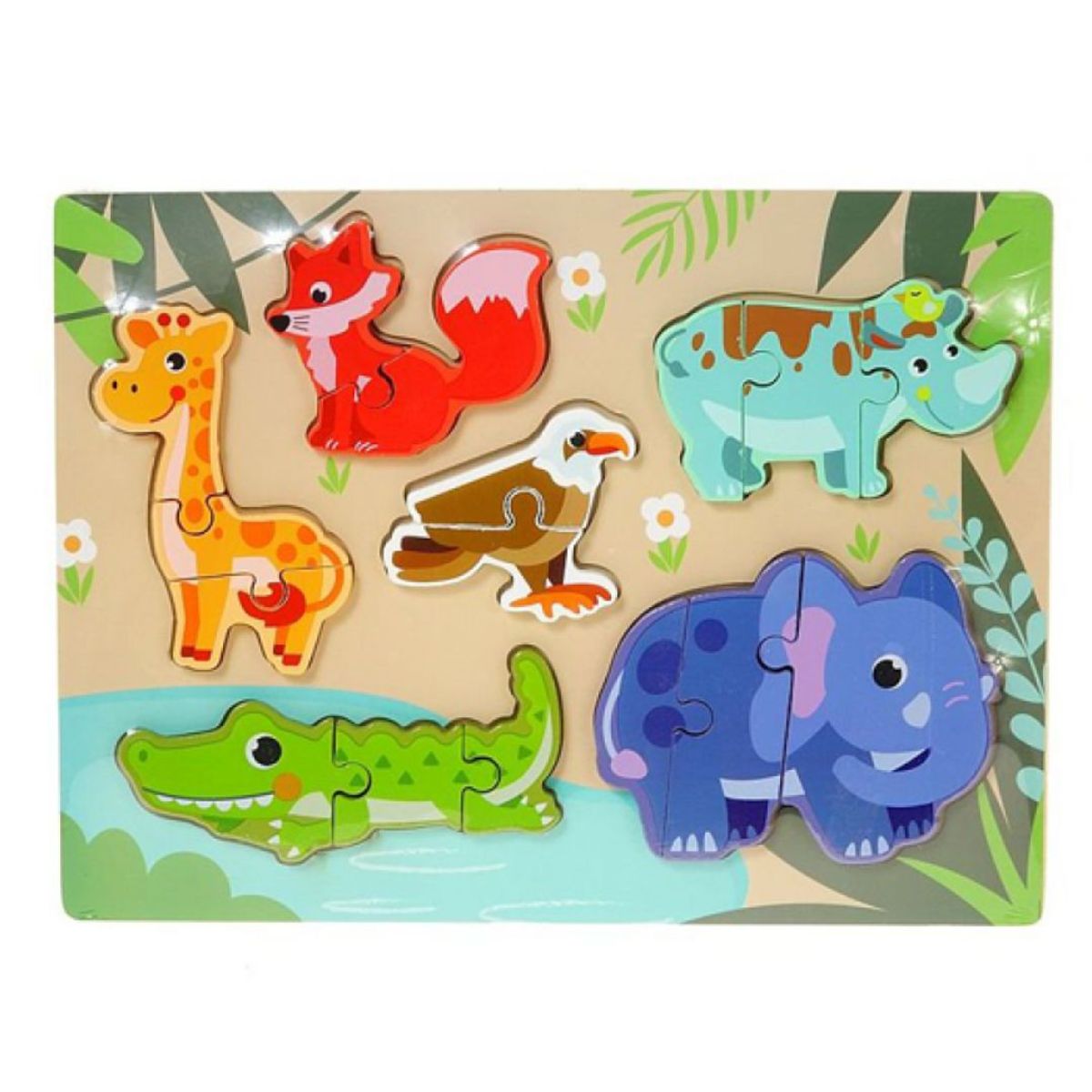 GENERICO - Rompecabeza De Animales Salvajes