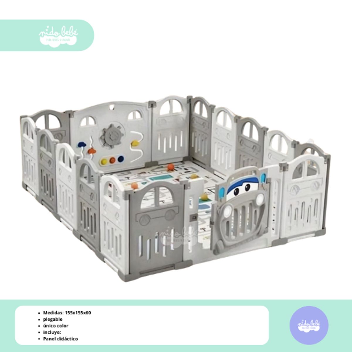 GENERICO - CERCO PLEGABLE DE BEBE HAPPY CAR