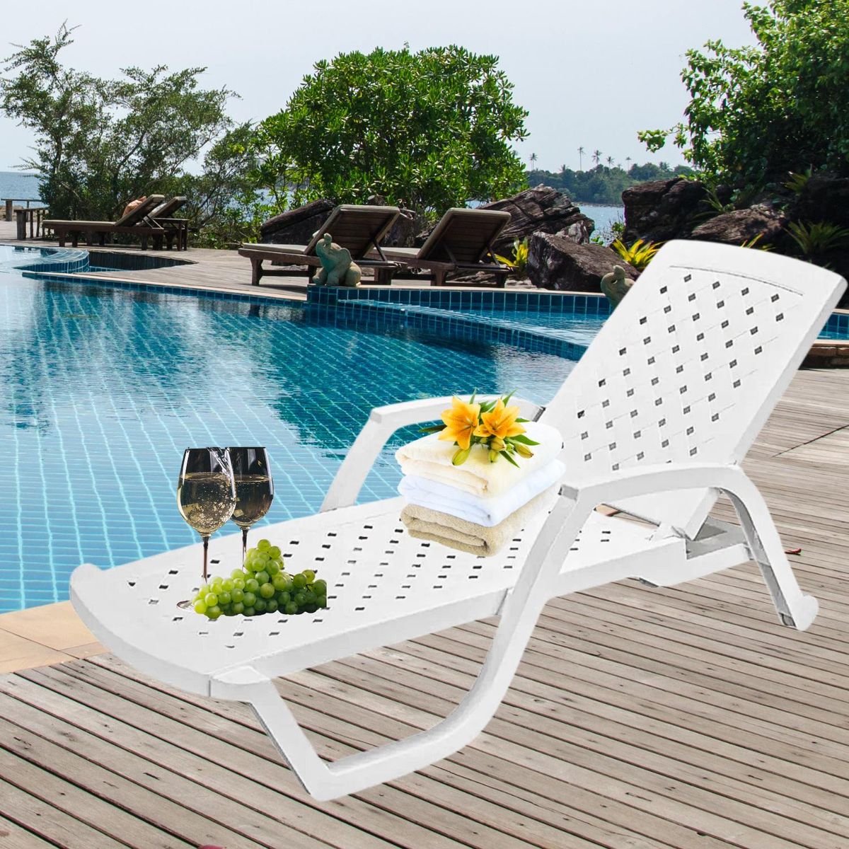 RIMAX - Asoleadora Arrecife Blanco