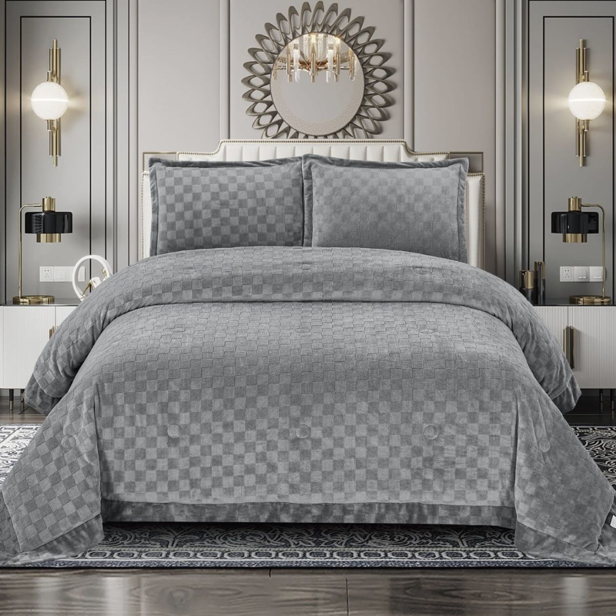 GENERICO - CUBRECAMA DE LUJO DE 1.5 PLZ