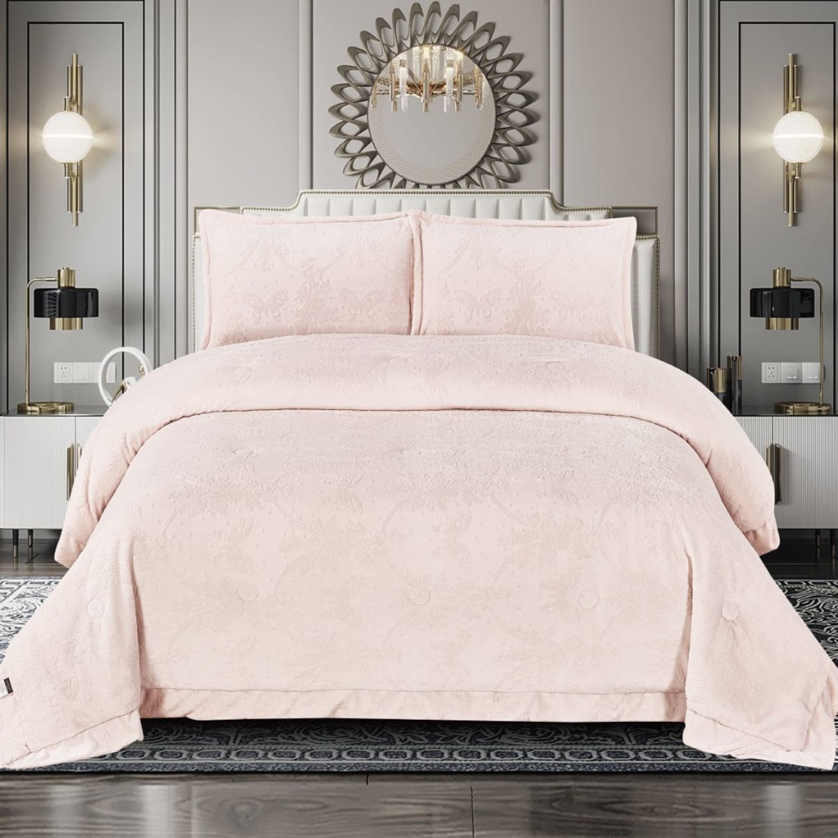 GENERICO - CUBRECAMA DE LUJO DE 2 PLZ