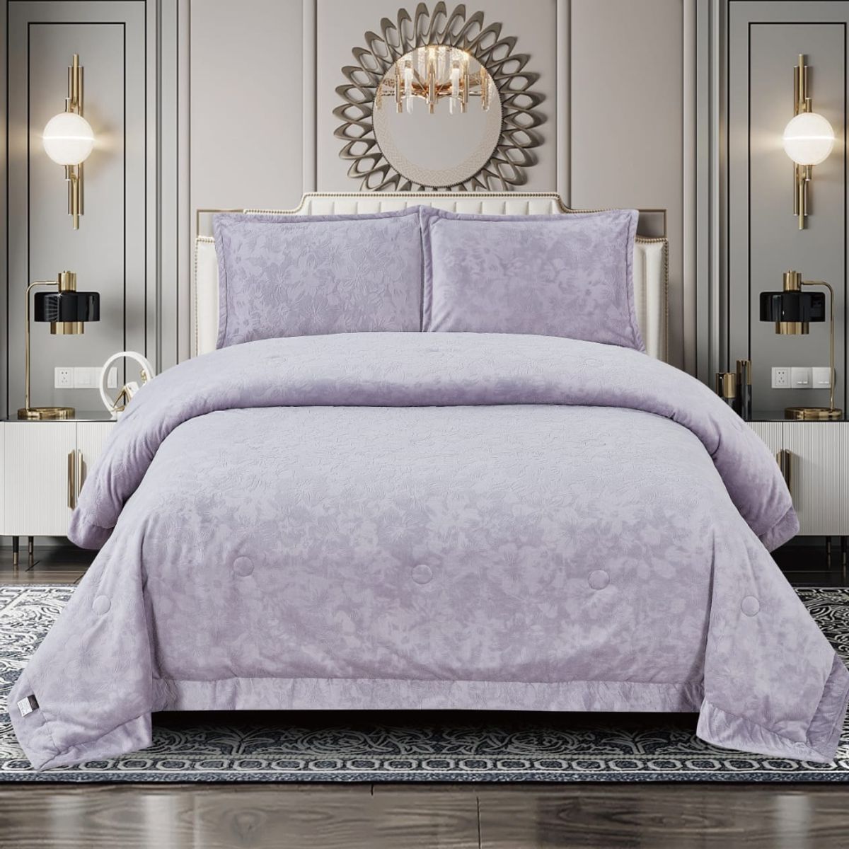 GENERICO - CUBRECAMA DE LUJO DE 2 PLZ