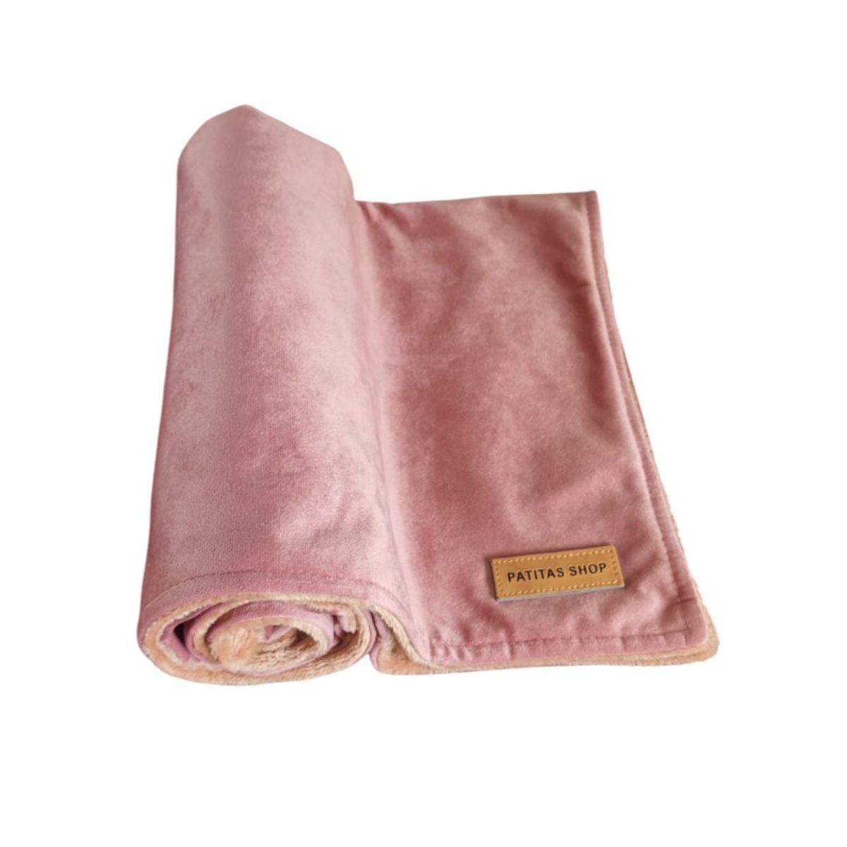 GENERICO - Frazada Abrigadora Reversible Felpa para Mascotas M Rosa