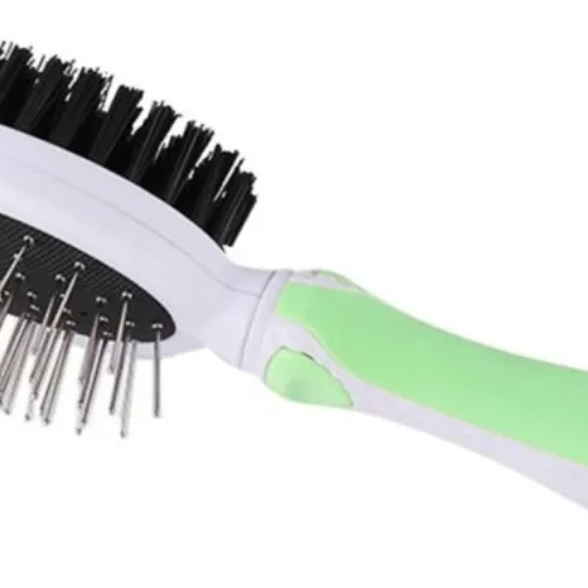 GENERICO - CEPILLO PARA MASCOTA PERRO GATO DOBLE CARA VERDE