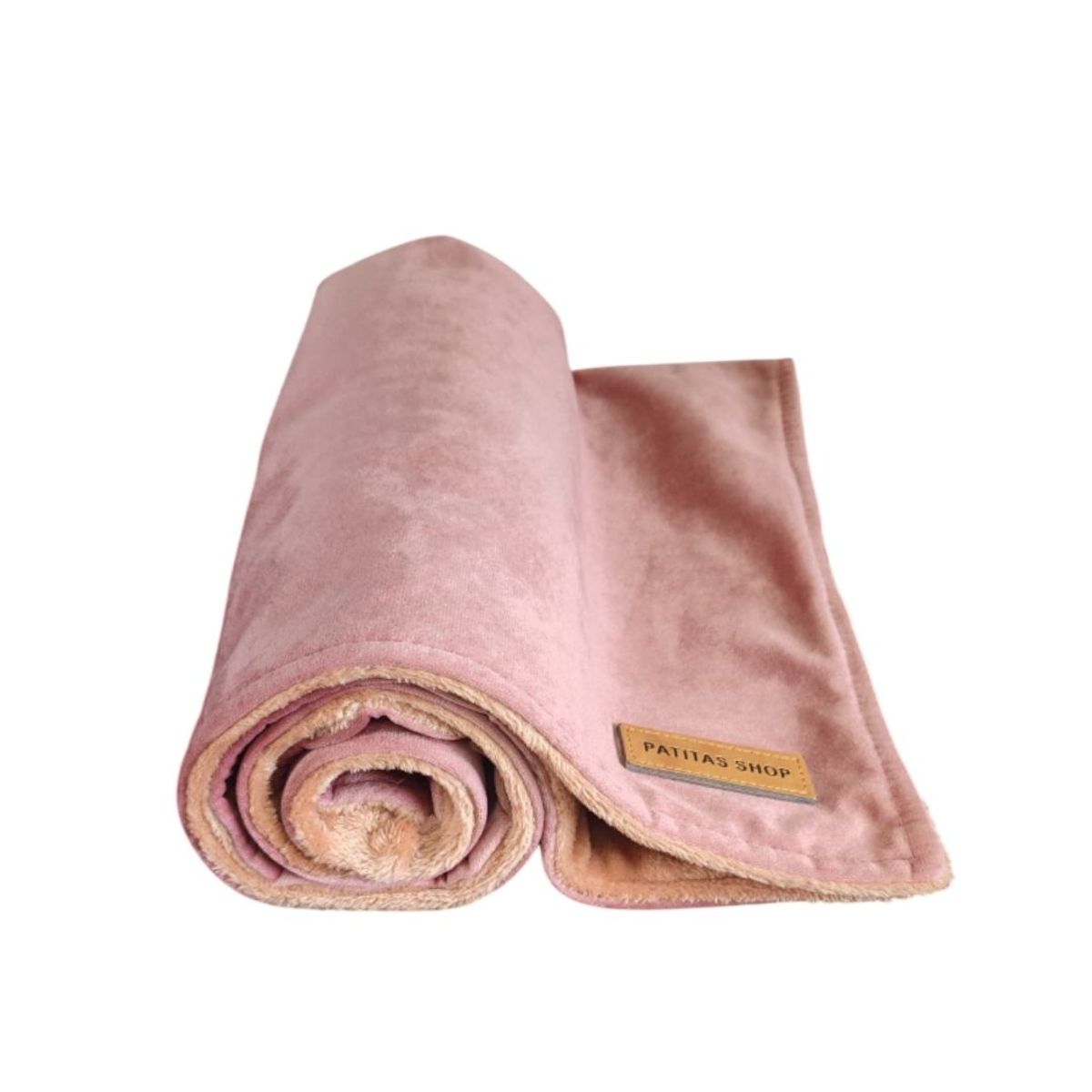GENERICO - Frazada Abrigadora Reversible Felpa para Mascotas L Rosa