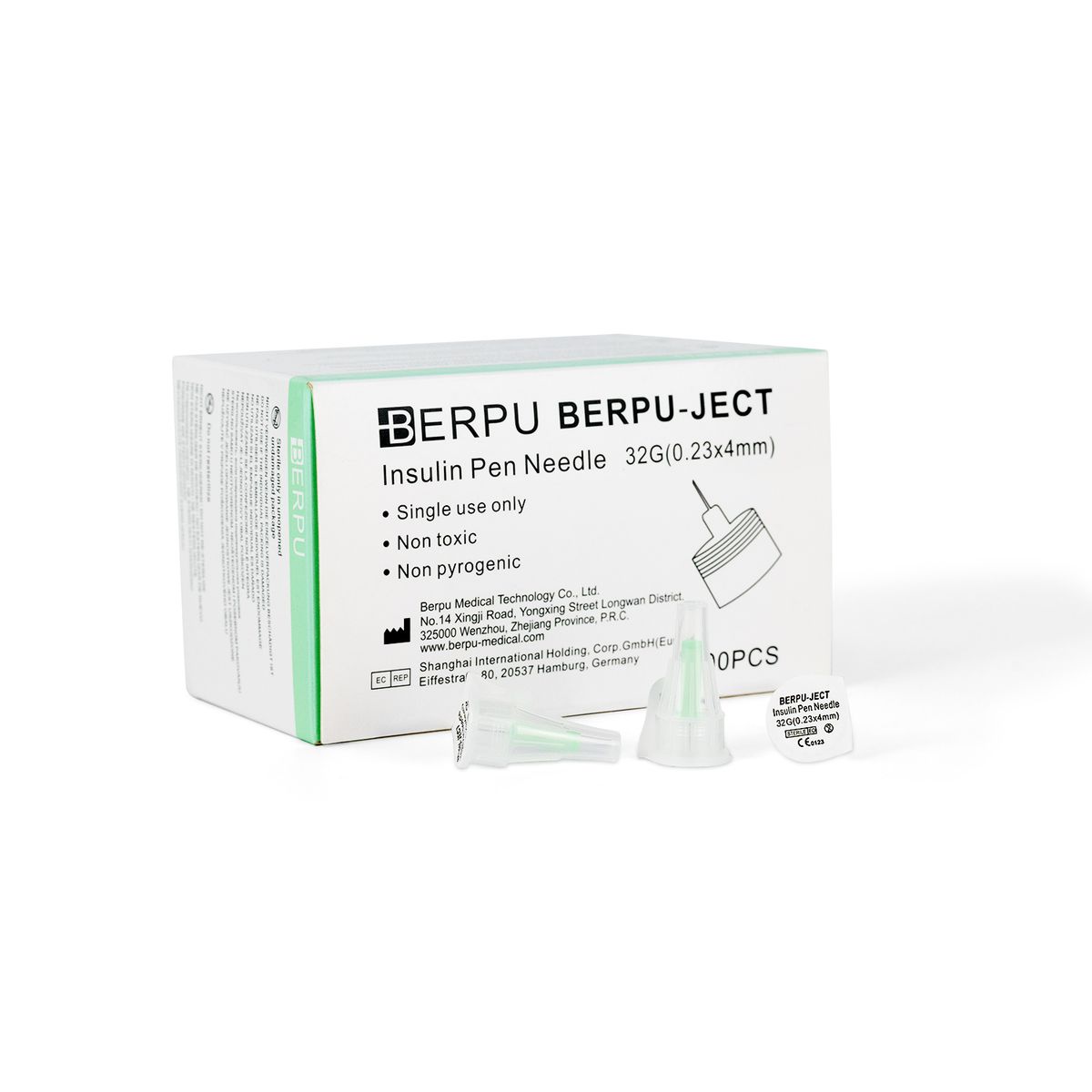 GENERICO - Aguja para Insulina BERPU 32 G X 4 MM CAJA 100 UND