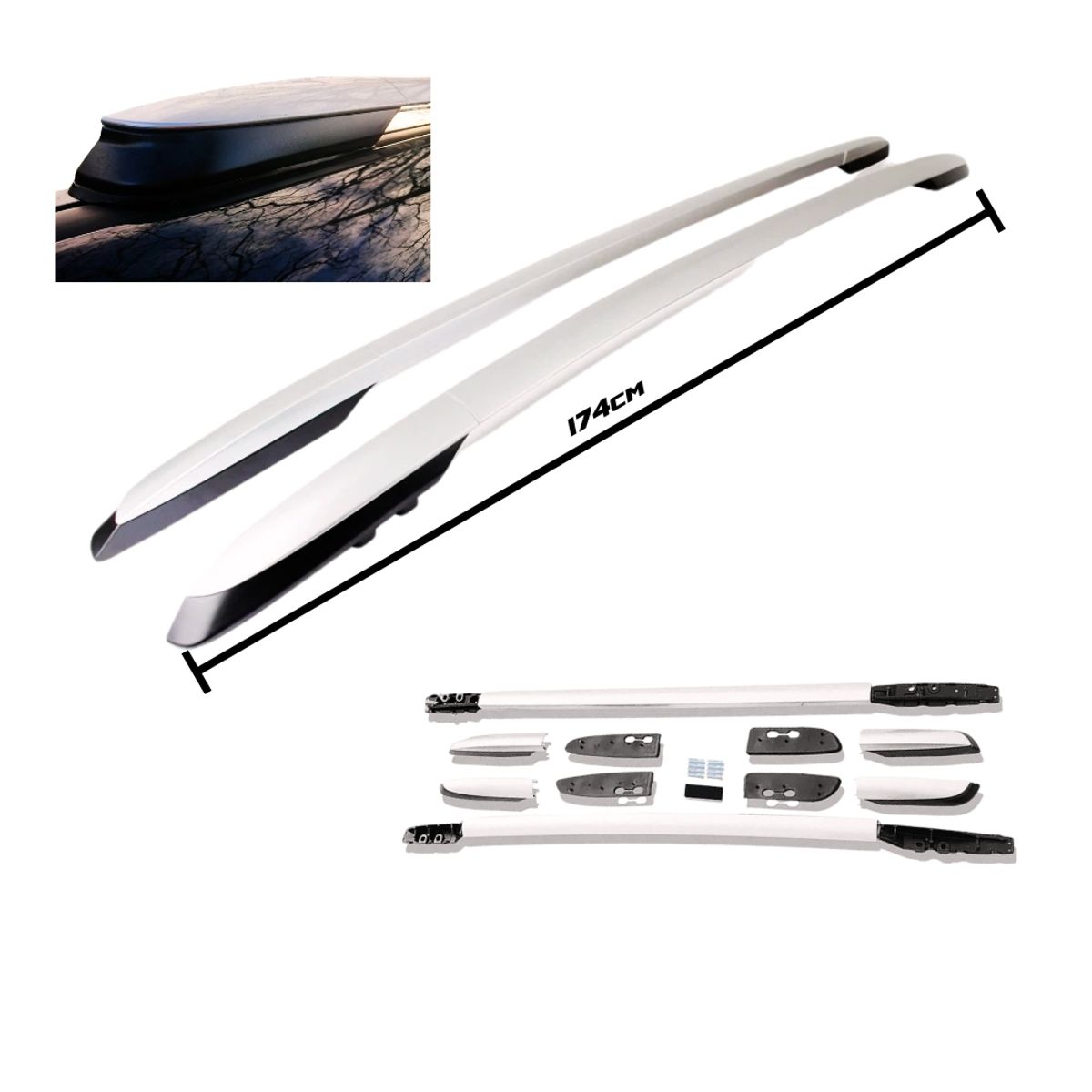 GENERICO - Barra Lateral Alzada Color Gris