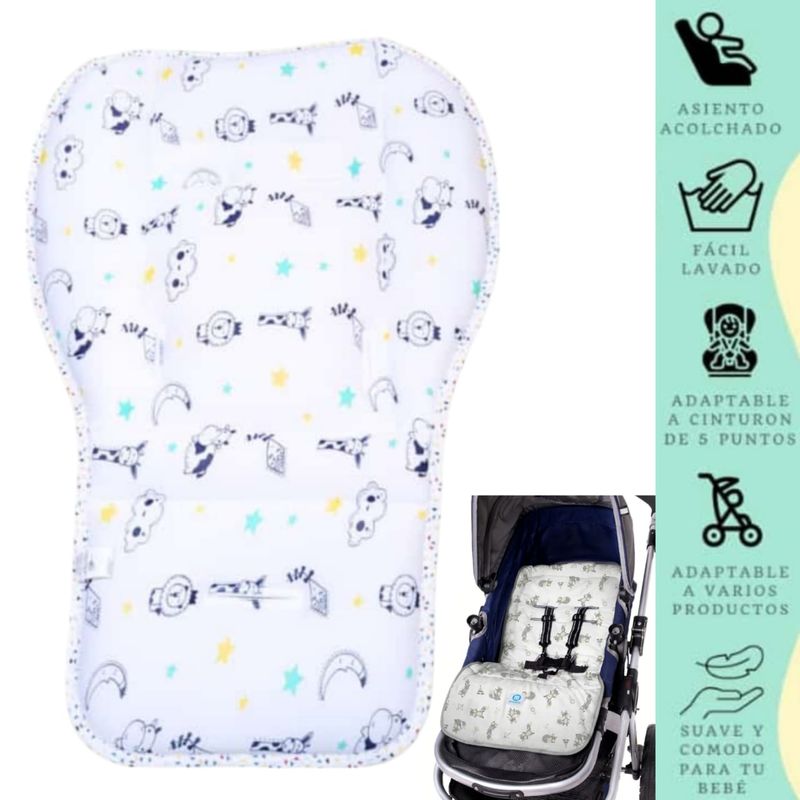 GENERICO - Protector de coche cojín colchoneta para coche de bebe