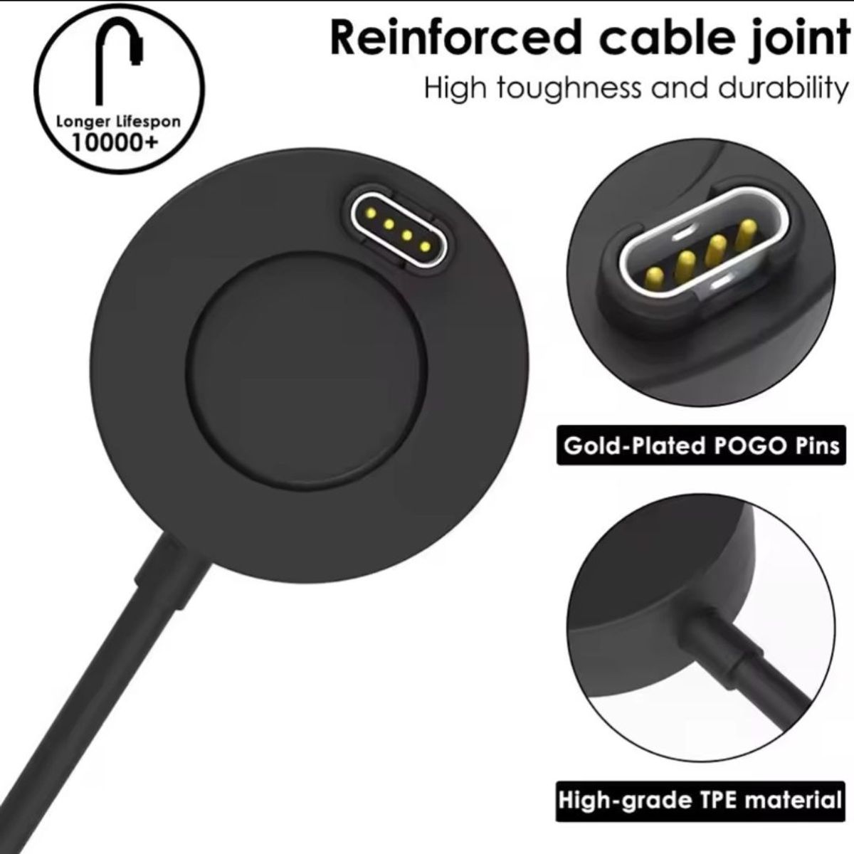 GENERICO - Cable de carga para Garmin con Adaptador de Mesa