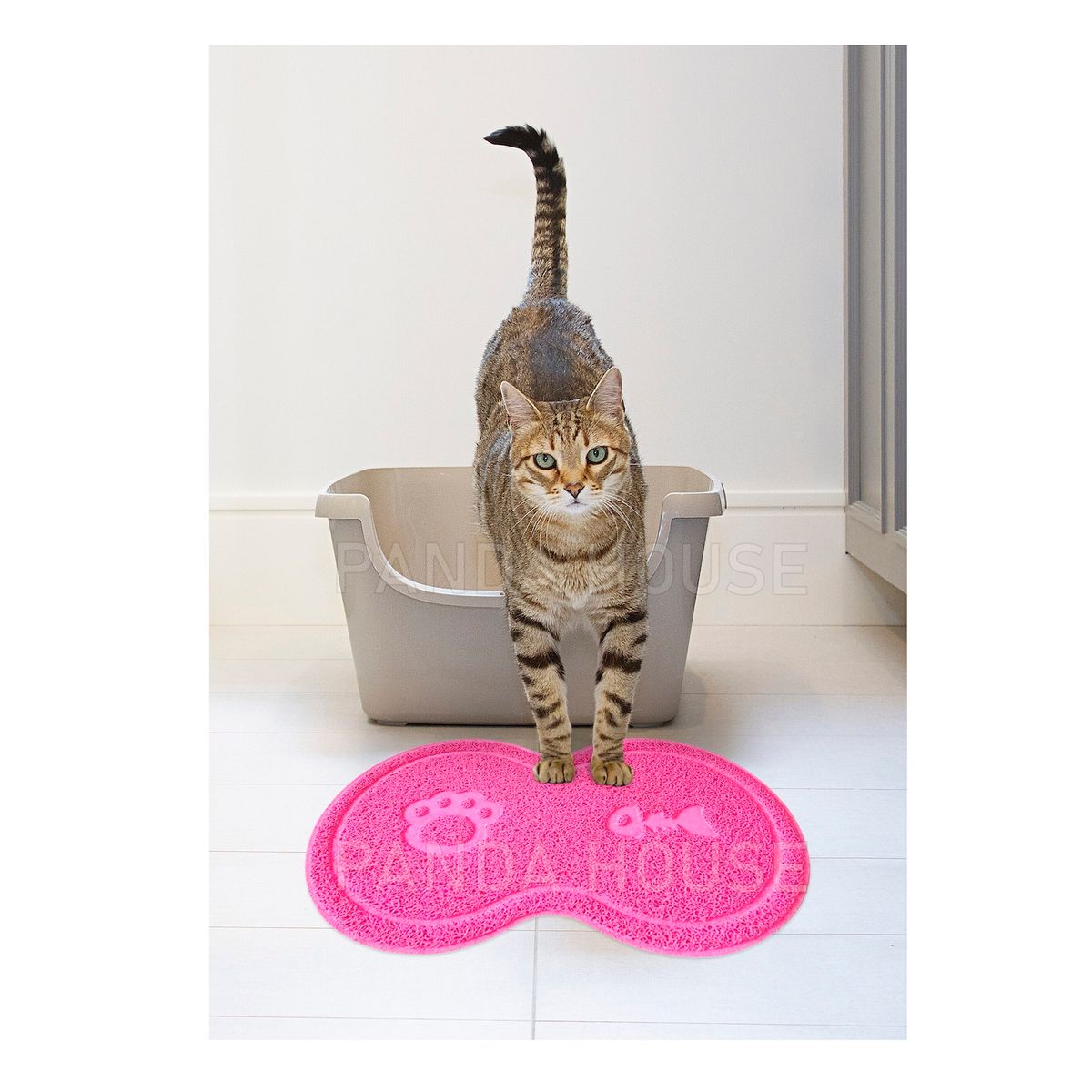 SM - TAPETE PARA MASCOTAS ROSADO 45X26CM