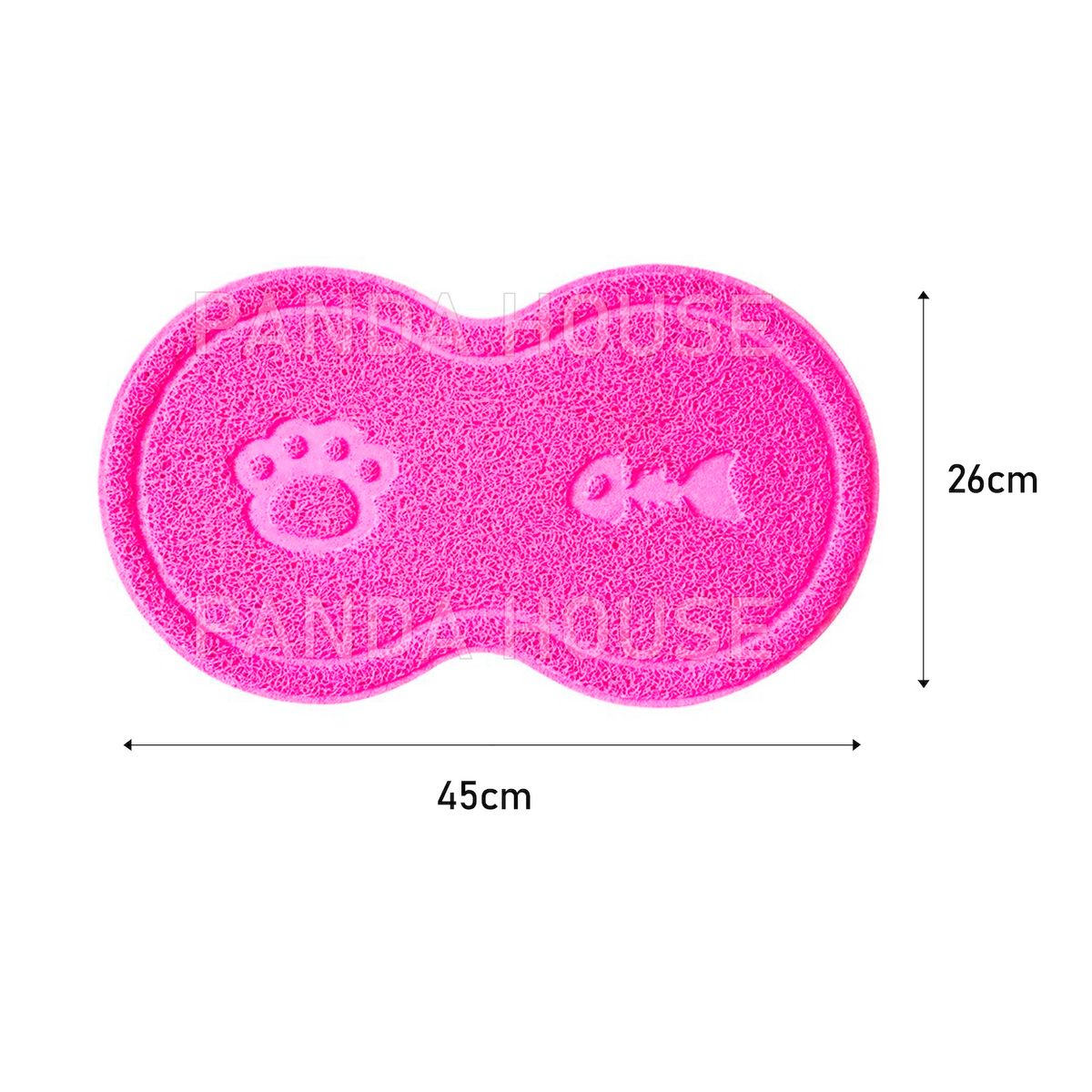 SM - TAPETE PARA MASCOTAS ROSADO 45X26CM