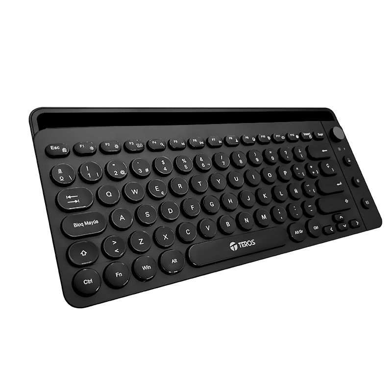 TEROS - Teclado inalámbrico TEROS TE-4064N 2.4 GHz bluetooth 3.0 / 5.2 negro