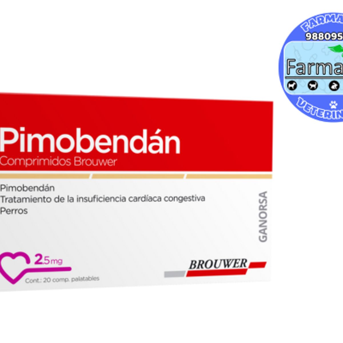 GENERICO - PIMOBENDAN 2.5 Mg BLISTER X 10 COMPRIMIDOS