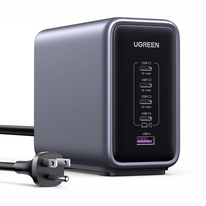UGREEN - Cargador Ugreen 300W 5-Puertos GaN Super Fast Charge