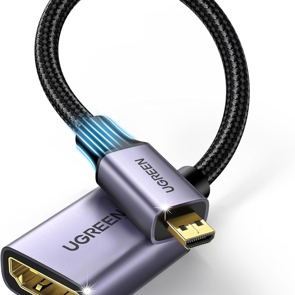 UGREEN - Ugreen Adaptador 4K micro HDMI a HDMI Hembra Aluminio HD149 - 10553