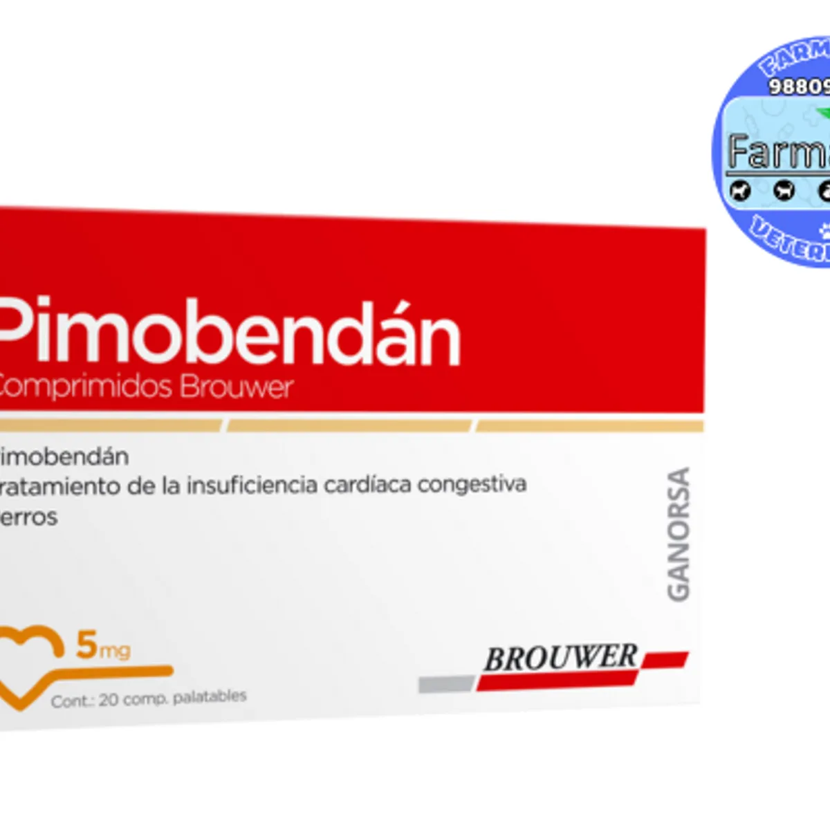 GENERICO - PIMOBENDAN 5 Mg BLISTER X 10 COMPRIMIDOS