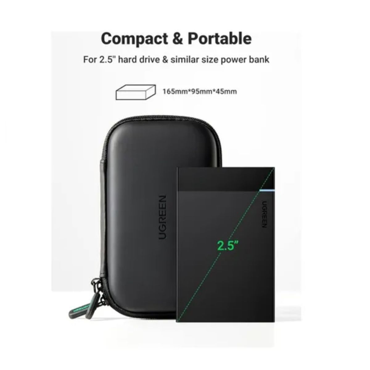 UGREEN - Estuche para cables disco duro externo de 2.5 Ugreen 40707