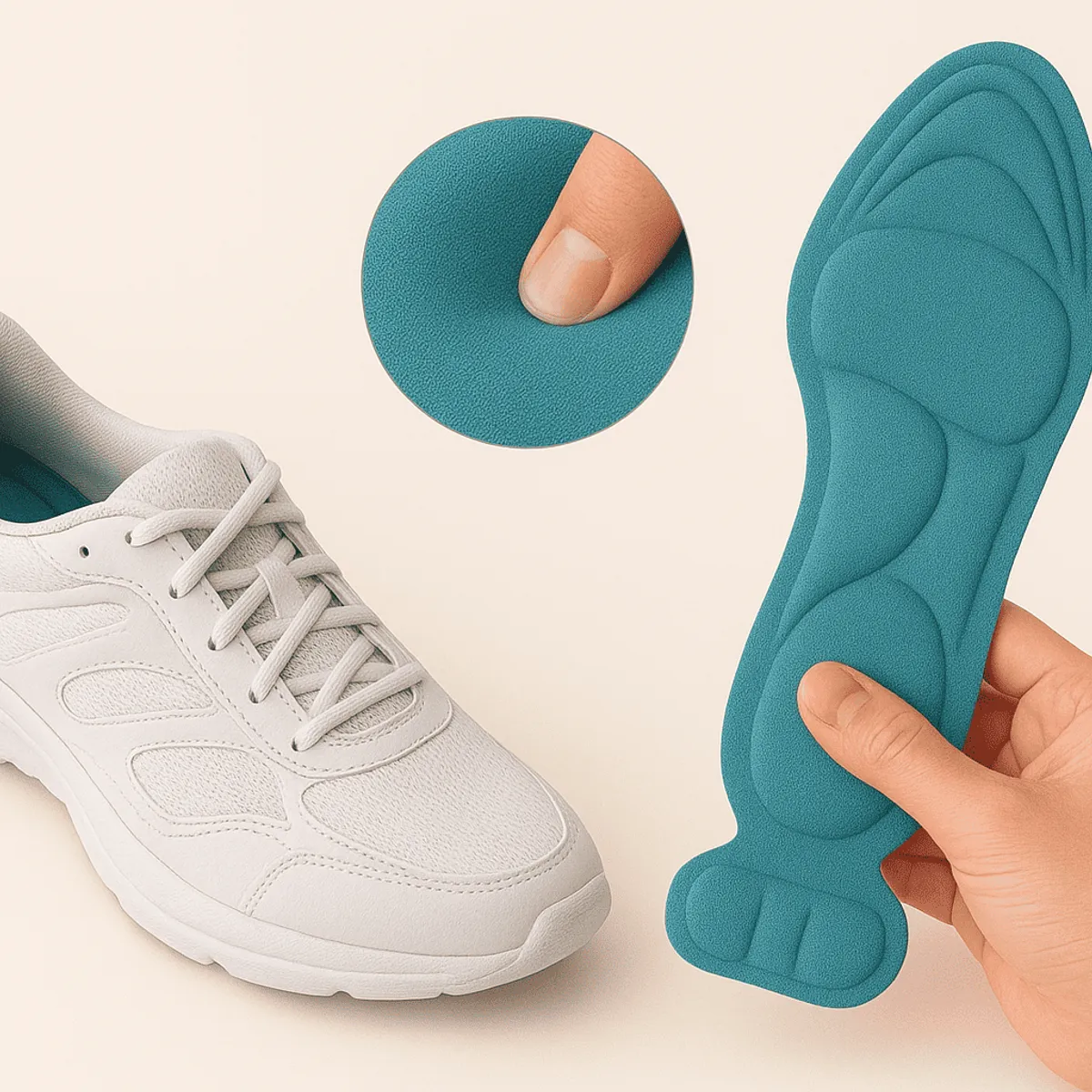 GENERICO - Plantilla ajustable con soporte para pie