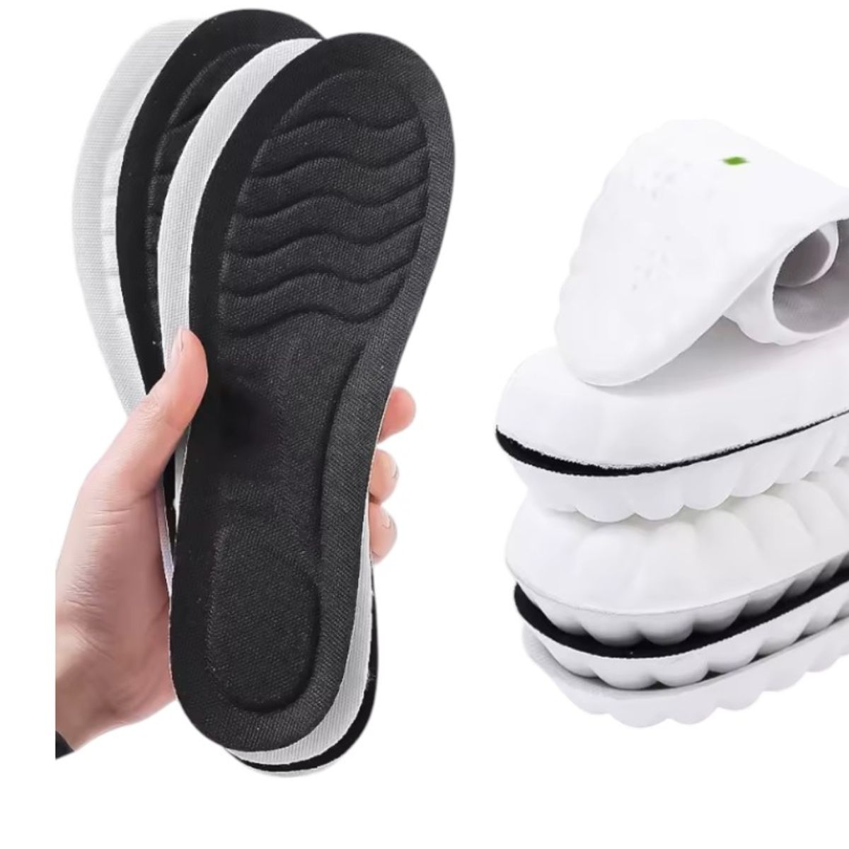 GENERICO - Plantilla Zapatilla Eva 4d Amortiguación BLANCO