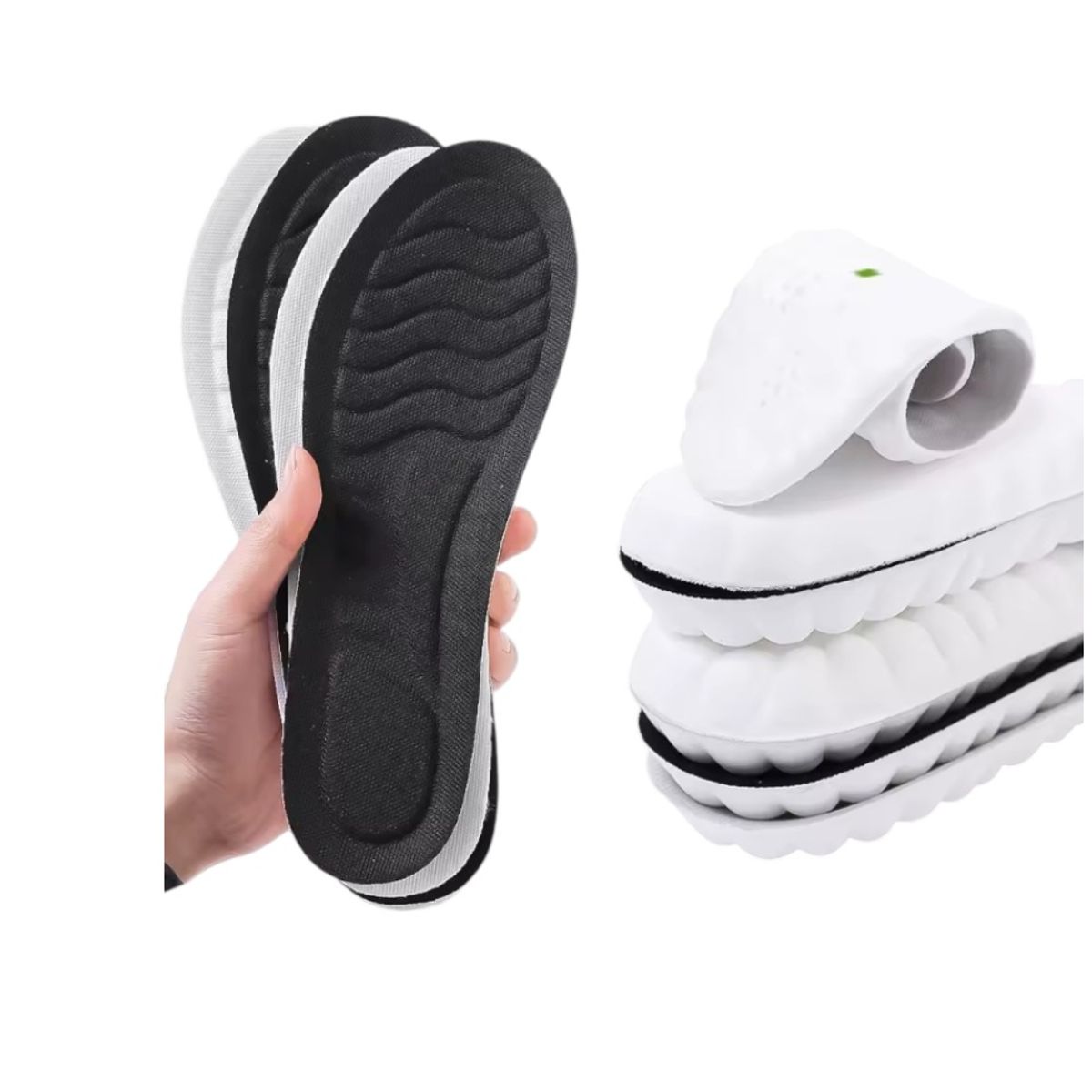 GENERICO - Plantilla Zapatilla Eva 4d Amortiguación BLANCO