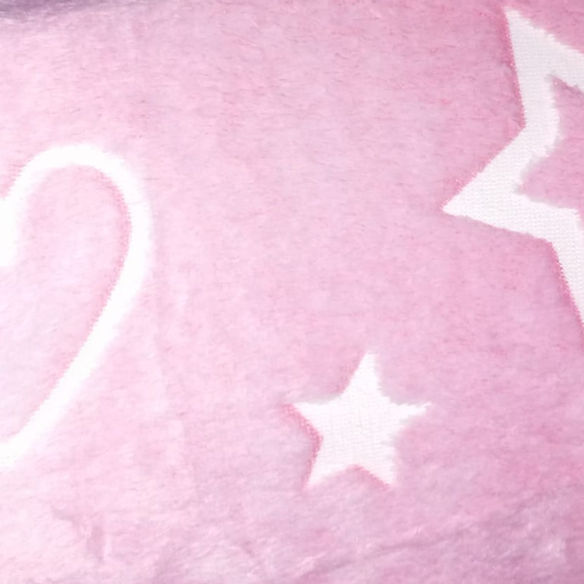 GENERICO - MANTA HIPOALERGÉNICO LUMINOSO BRILLA OSCURIDAD SUAVE ROSADO