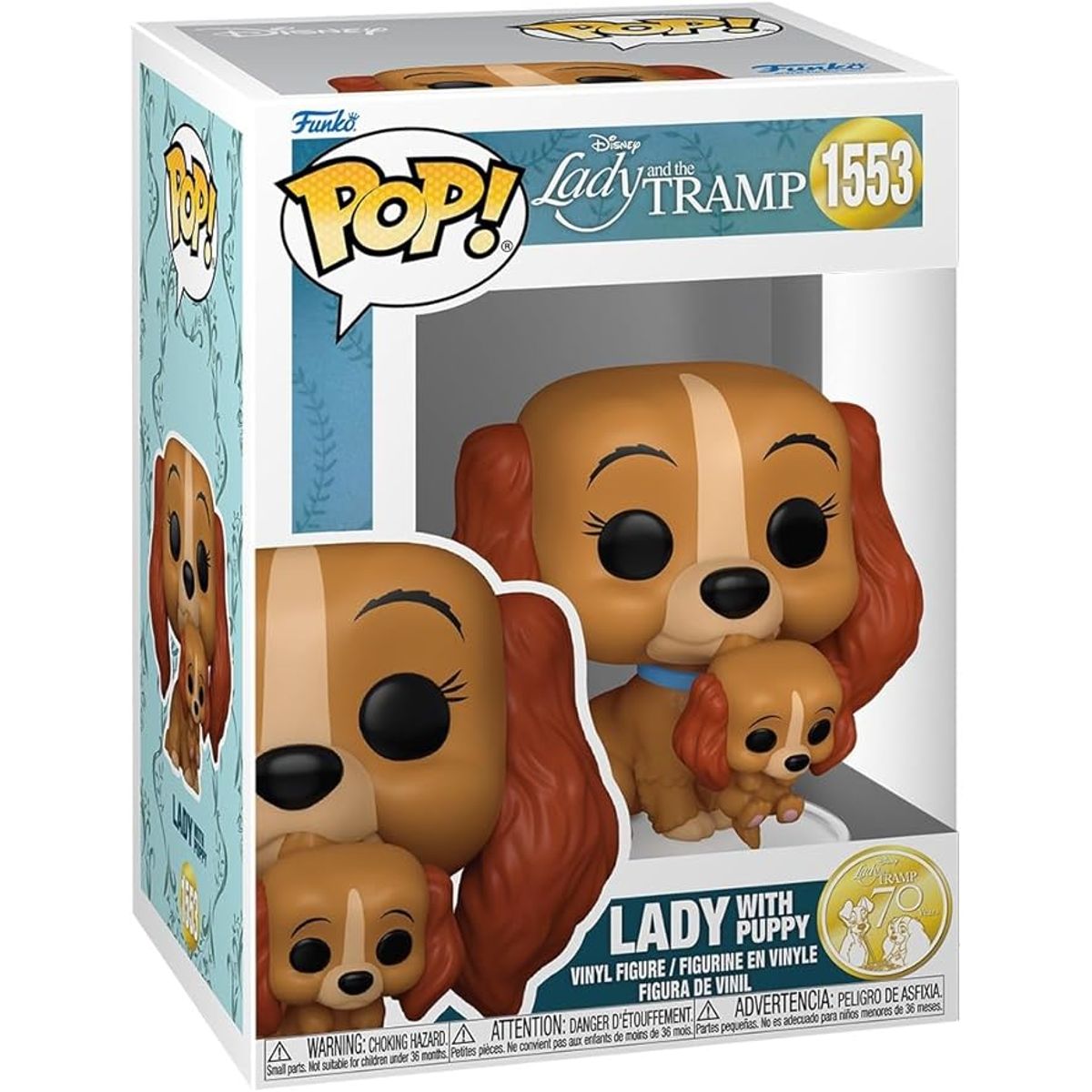 FUNKO - Funko Pop Dama Con Cachorro 1553 La Dama y el Vagabundo