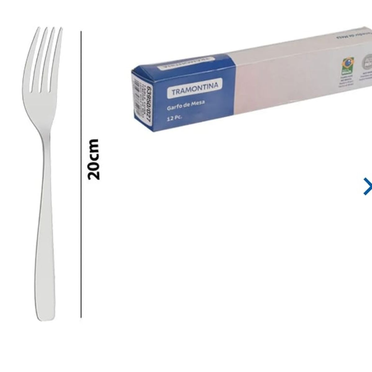 TRAMONTINA - TENEDOR DE MESA TRAMONTINA COSMOS 12 PZAS